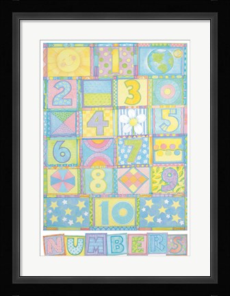 Framed Numbers Print