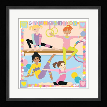 Framed Gymnastics Print