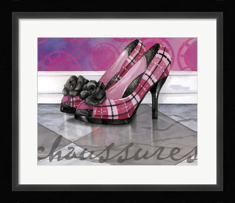 Framed Plaid Heels Print