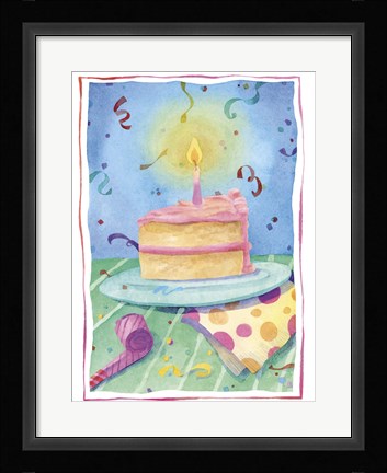 Framed Birthday Cake Print