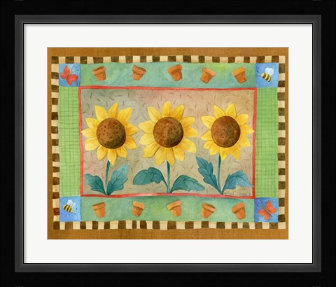 Framed Sunflowers Print