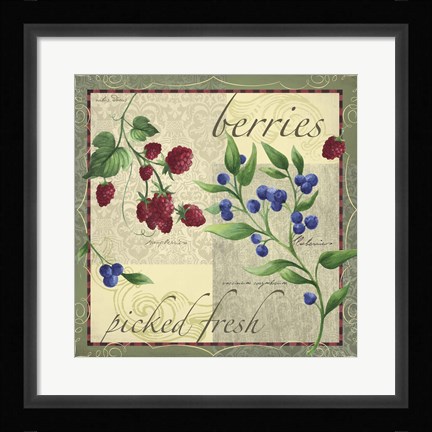 Framed Berry Patch Print