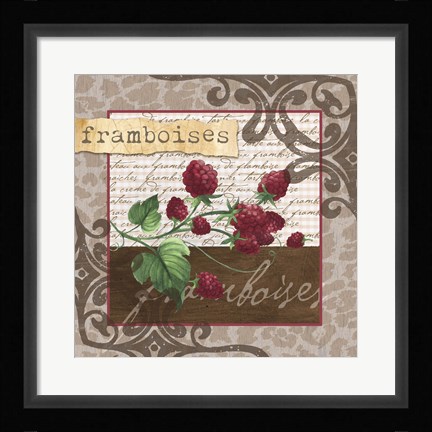 Framed Framboises Print