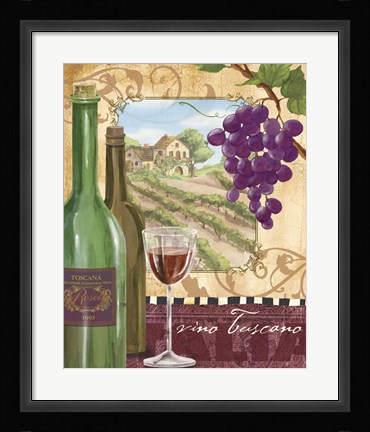 Framed Wine Country Print