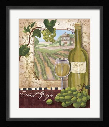 Framed Wine Country II Print