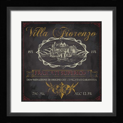 Framed Wine Cellar V Print