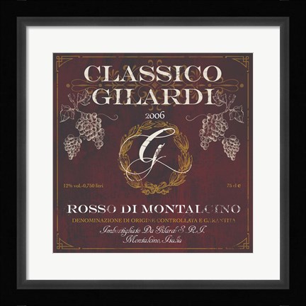 Framed Wine Cellar VI Print