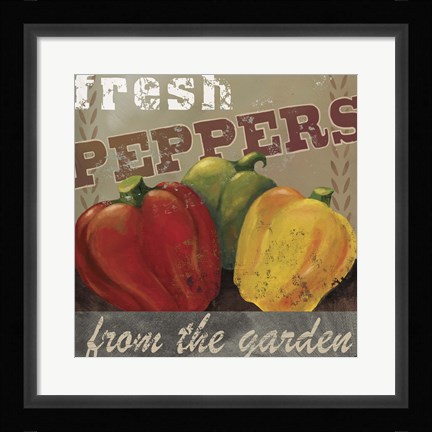 Framed Farm Fresh V Print