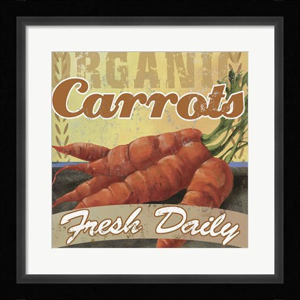 Framed Farm Fresh VI Print