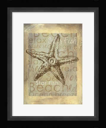 Framed Shore Life I Print