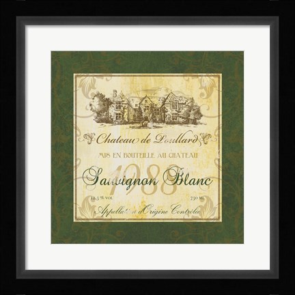 Framed Sauvignon Blanc Print