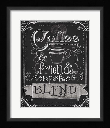 Framed Coffee &amp; Friends Print