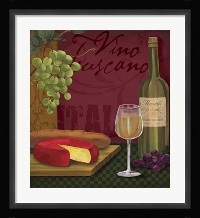 Framed Vino Toscano Print