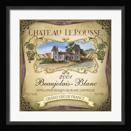 Framed Chateau Le Rousse Print