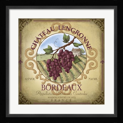 Framed Chateau Lengronne Print