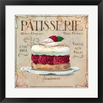 Framed Patisserie I Print