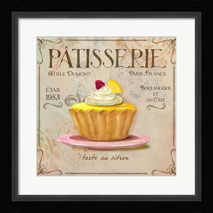 Framed Patisserie IV Print