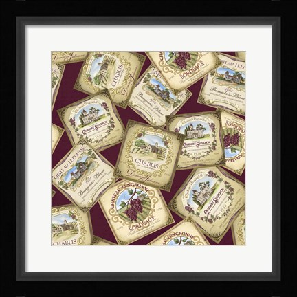 Framed Wine Chateau Print