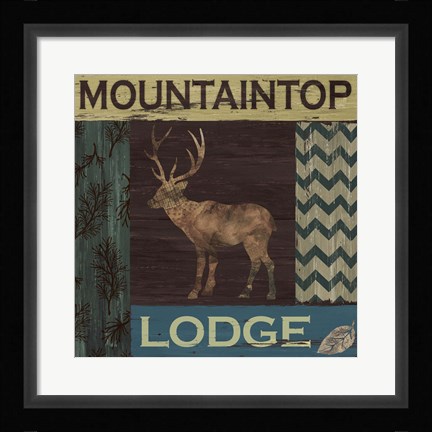 Framed Mountain Lodge Print
