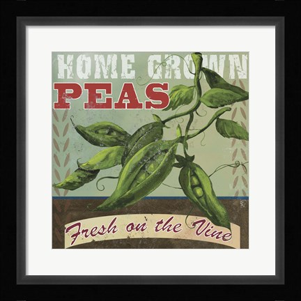 Framed Peas Print