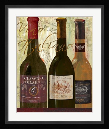 Framed Vino Italiano Print