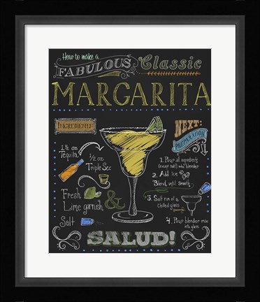 Framed Margarita Print