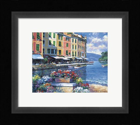Framed Reflections Of Portofino Print
