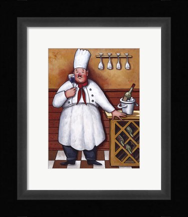Framed Chef II Print