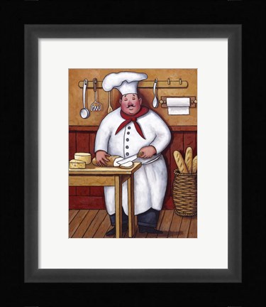 Framed Chef III Print