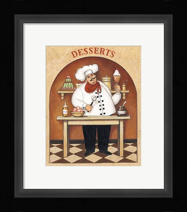 Framed Desserts Print