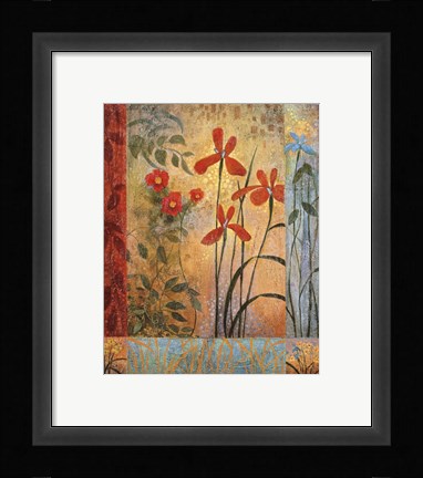Framed Floral Symphony II Print