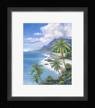 Framed Tropical Paradise II Print