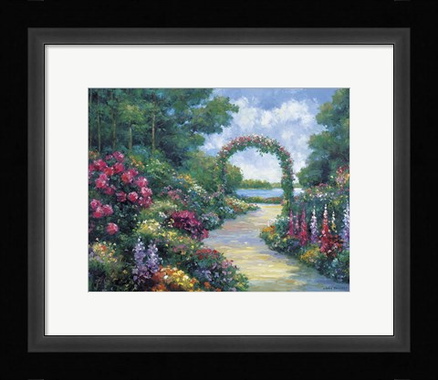 Framed Lakeside Arbor Print