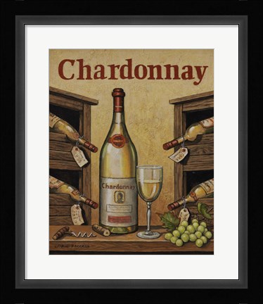Framed Chardonnay Print