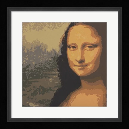 Framed Mona Liza Print