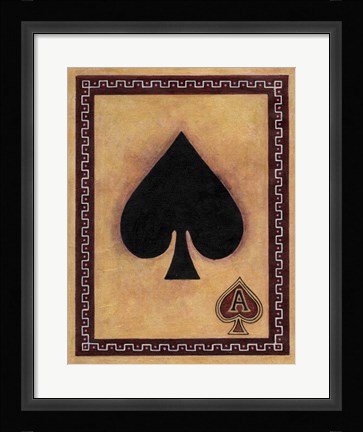 Framed Ace Of Spades Print