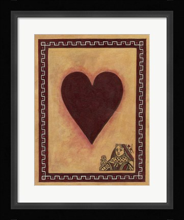 Framed Queen Of Hearts Print