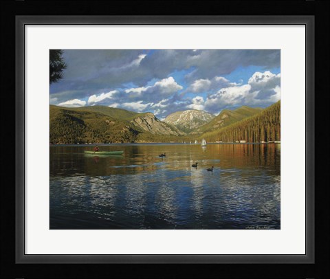 Framed Vista Of Grand Lake, Colorado Print