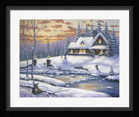 Framed Winter Retreat Print