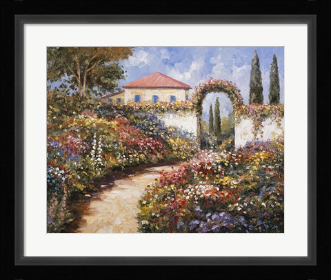 Framed Garden Walk Print
