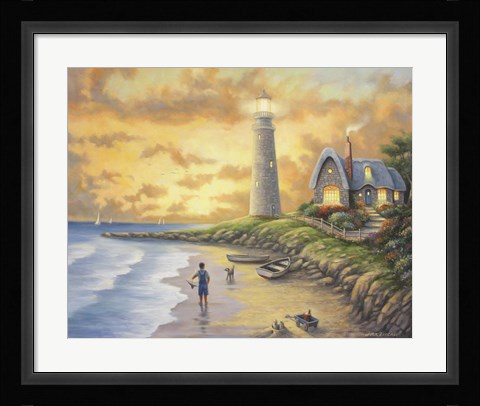 Framed Lighthouse Print