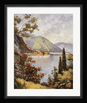 Framed Lake Como Print