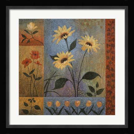 Framed Floral Rhapsody II Print