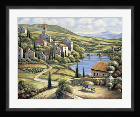 Framed Village A Print
