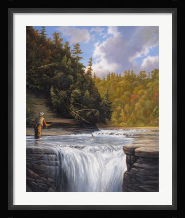 Framed Fishing Print