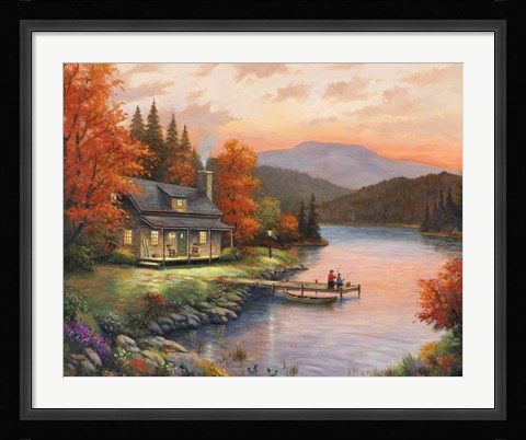 Framed Together At Dusk Print