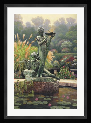 Framed Fountain II Print