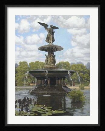 Framed Fountain I Print