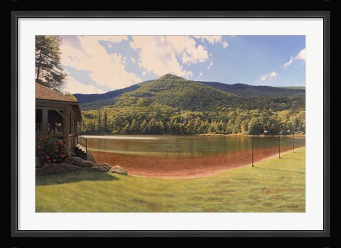 Framed Equinox Pond I Print