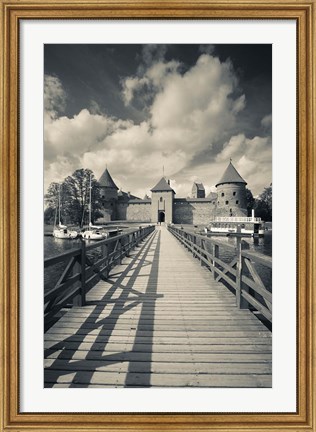 Framed Island Castle by Lake Galve, Trakai, Lithuania IV Print